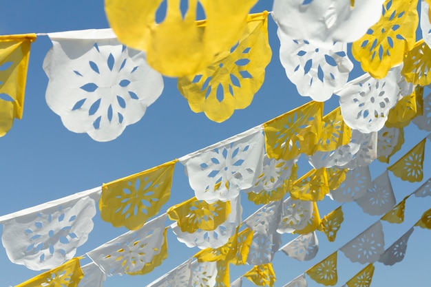 Free Photo papel picado party decorations