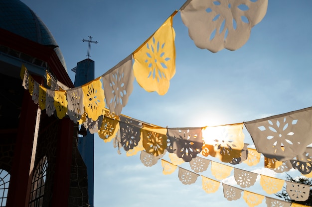 Papel picado party decorations