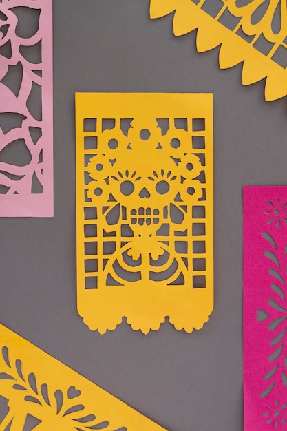 Free photo papel picado party decorations