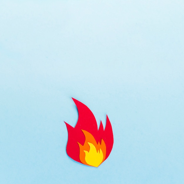 Free photo paper bonfire