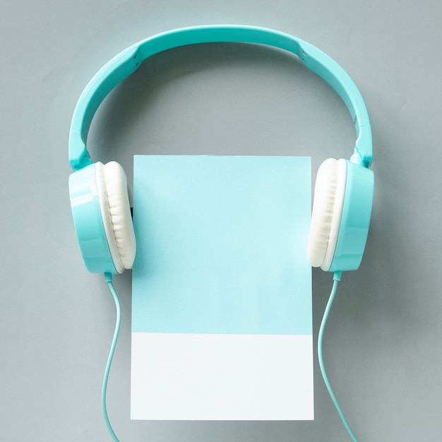 Paper craft art of headphones