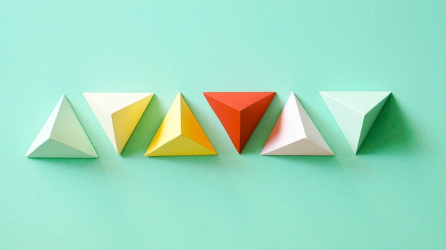 Free Photo paper geometric shape