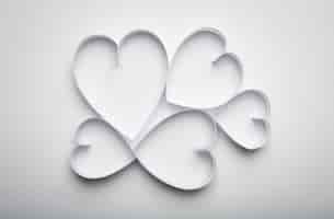 Free photo paper  heart shape symbol for valentines day  with copy space fo