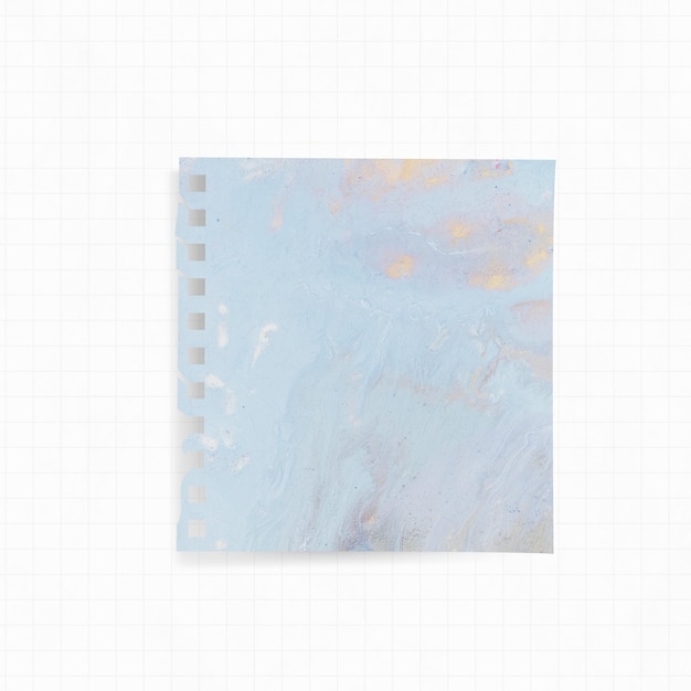 Free photo paper with blue watercolor background