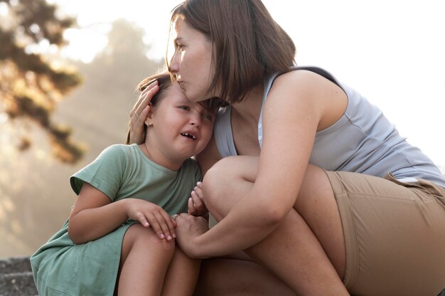 Parent spending quality time with their child