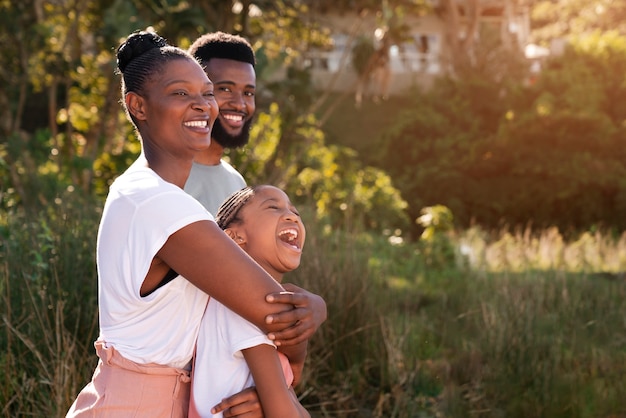 Parents and kids spending time together