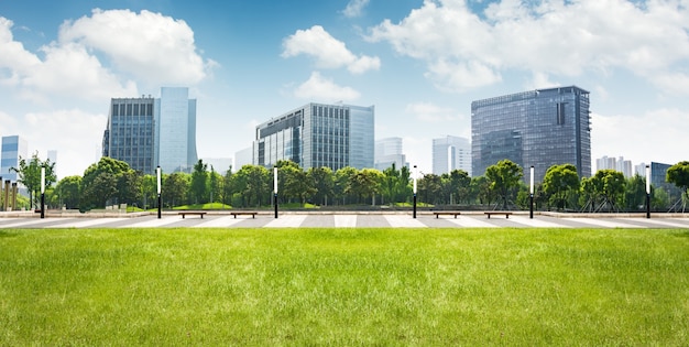 park in lujiazui financial center, Shanghai, China