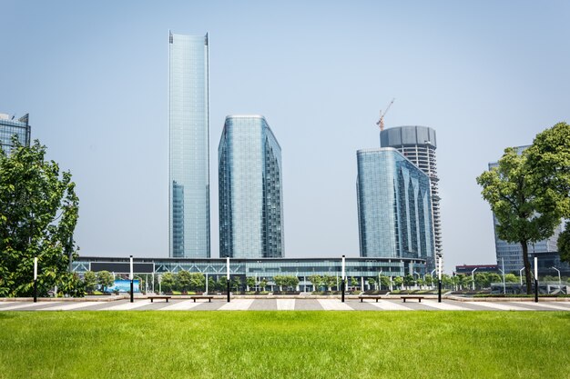 park in lujiazui financial center, Shanghai, China