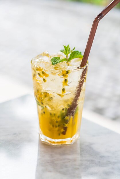 passion fruit soda mint