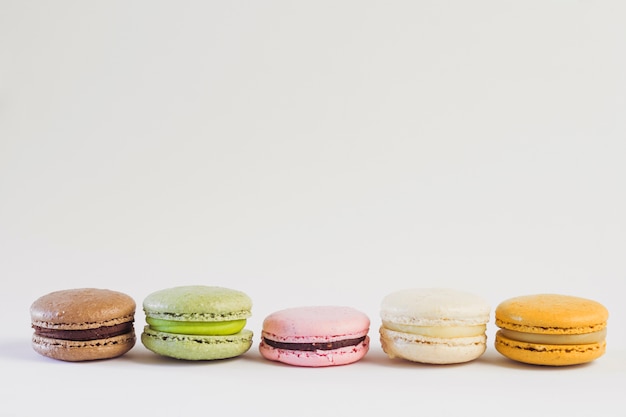 Pastel color macaron line