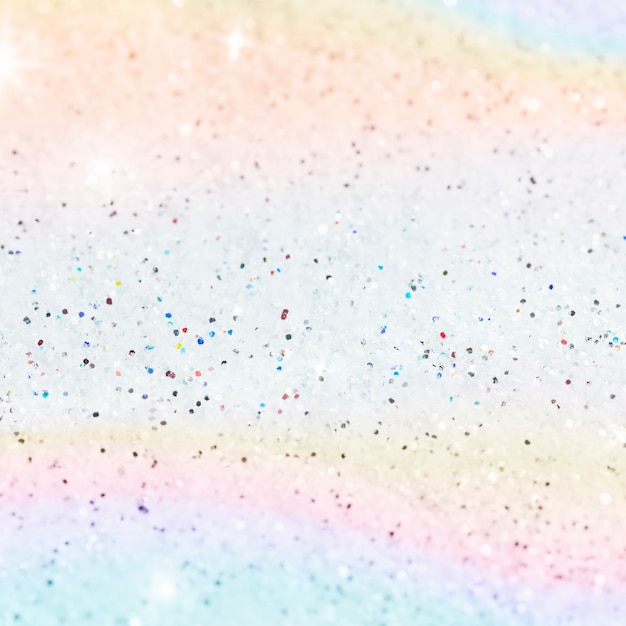 Free Photo pastel glittery rainbow background