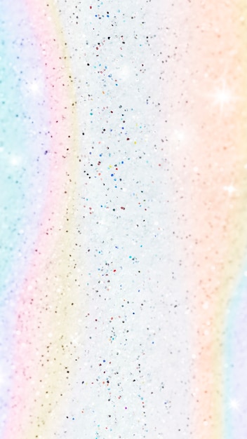 Free photo pastel glittery rainbow background