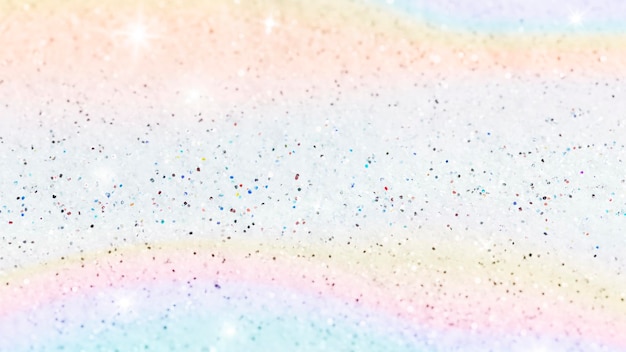 Free Photo pastel glittery rainbow background