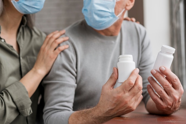 Patients checking medical treatment