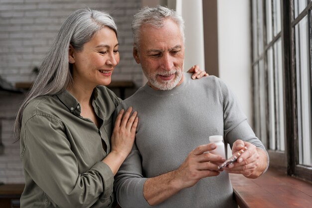 Patients checking medical treatment