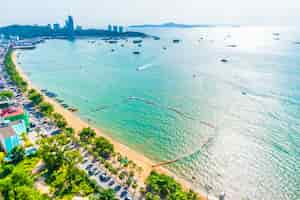 Free photo pattaya city and bay