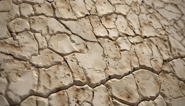 Free photo patterned reptile skin on old stone wall creates textured abstract generated by artificial intelligence