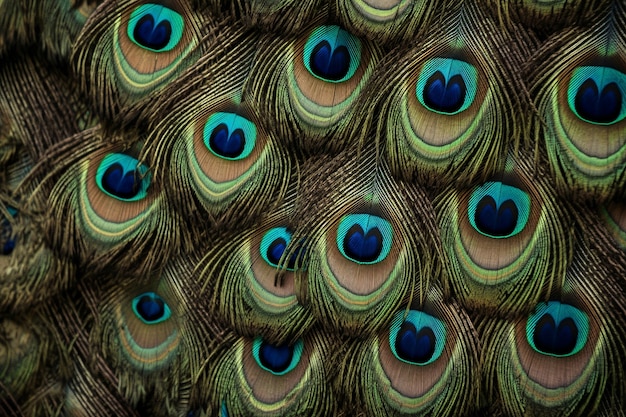 Peacock pattern  fur texture