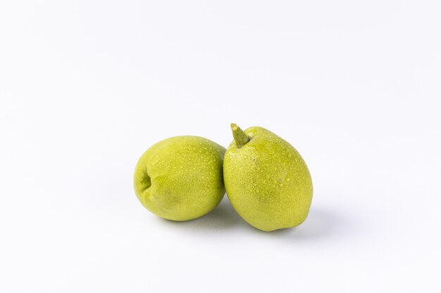 Pears isolated on a white scene