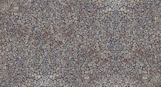 Free photo pebble gravel stones mosaic textured wall background