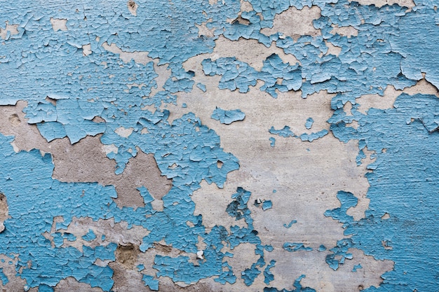 Peeled painted wall texture with copy space