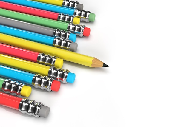 Pencils Collection Pen Tool Created Clipping Path Included in JPEG Easy to Composite