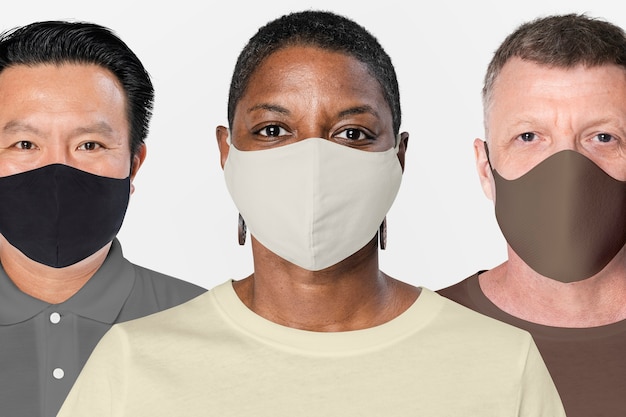 Free Photo people around the world wear face masks during the pandemic