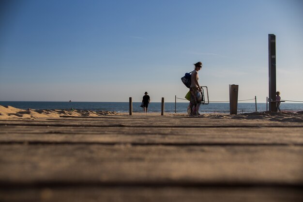 People in beach