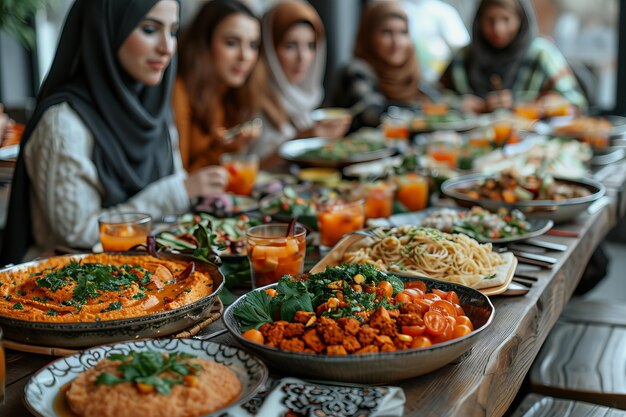 People celebrating ramadan together