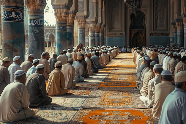 Free photo people celebrating ramadan together