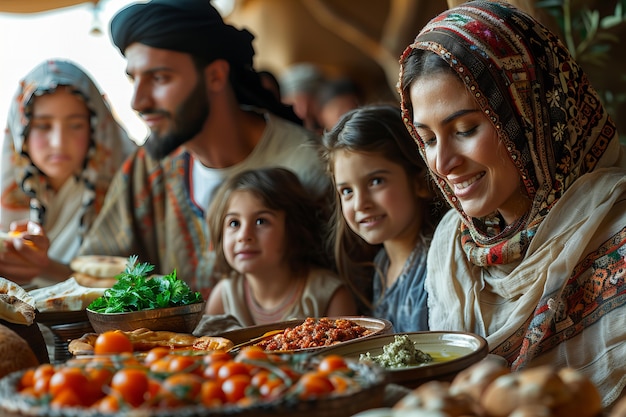 Free photo people celebrating ramadan together