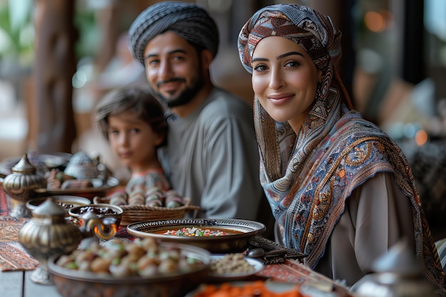 Free photo people celebrating ramadan together