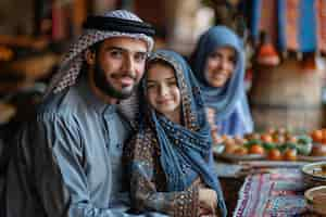 Free photo people celebrating ramadan together