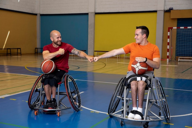 People doing sports with disabilities