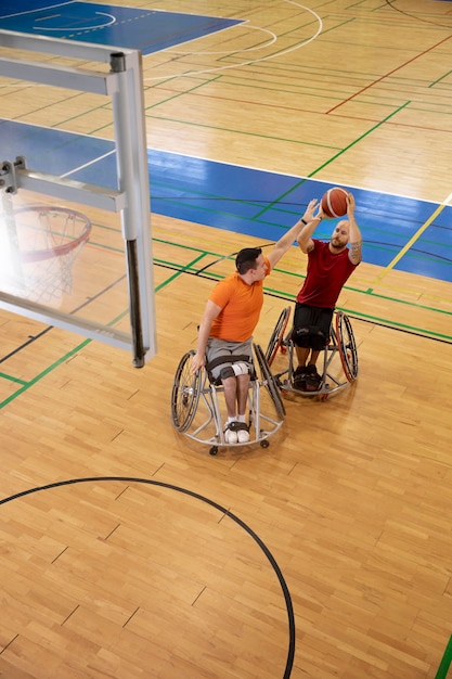 People doing sports with disabilities