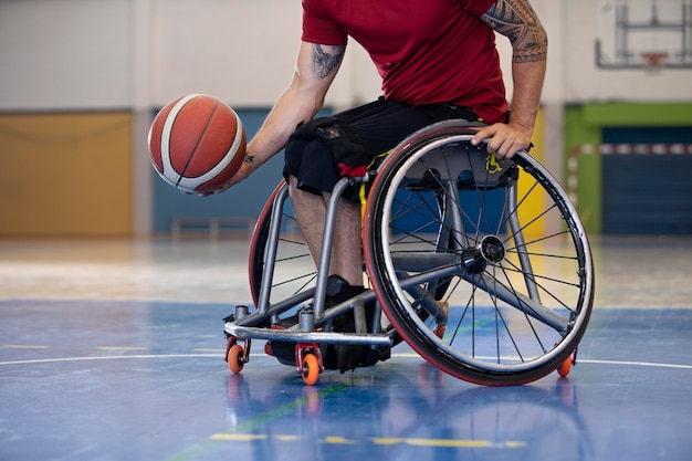 People doing sports with disabilities