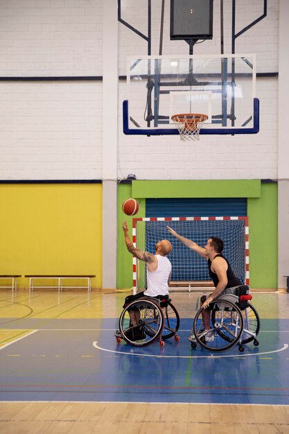 People doing sports with disabilities