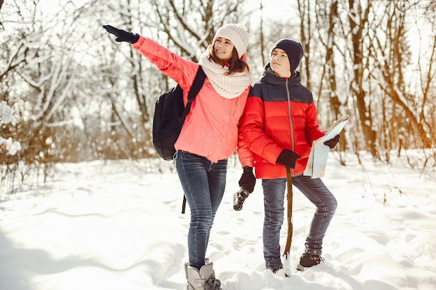 Free Photo people in a forest