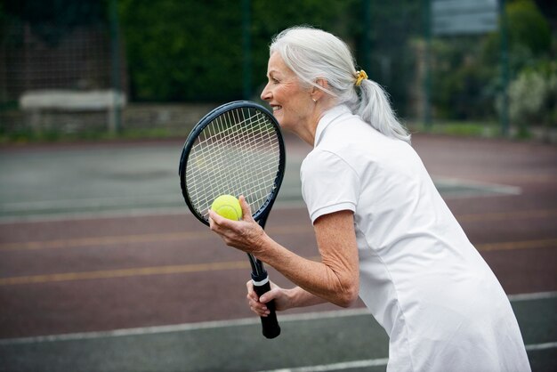 People having happy retirement activity