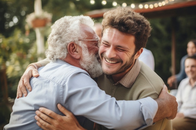 People hugging each other for hugging day celebration