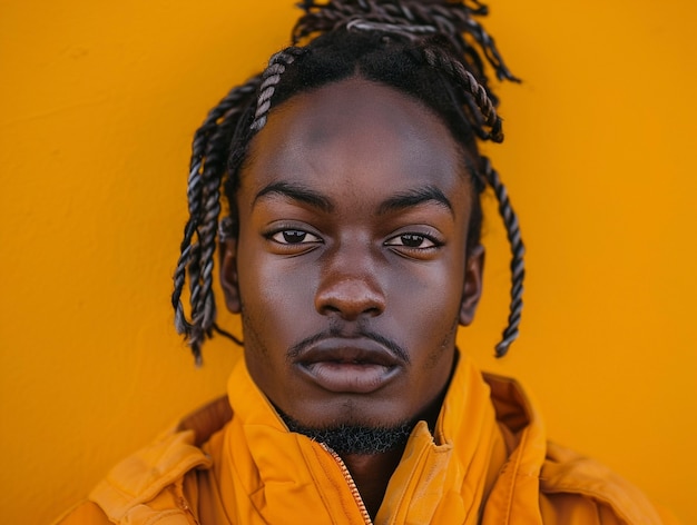 Free photo people showing support and respect with yellow background for suicide prevention day