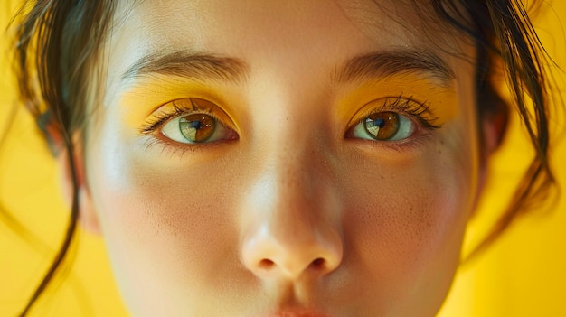 Free Photo people showing support for suicide prevention day with yellow background