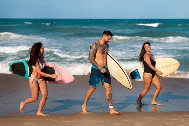 People surfing in brazil