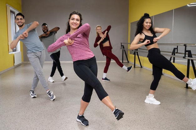 People taking part of dance therapy class