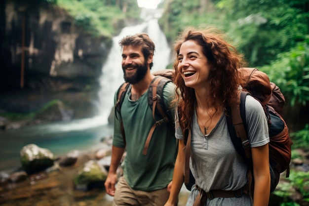 People taking part of sustainable travel movement