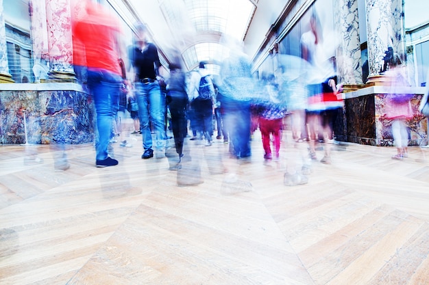 Free Photo people walking in a shopping mall