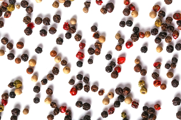 Peppercorns on the table