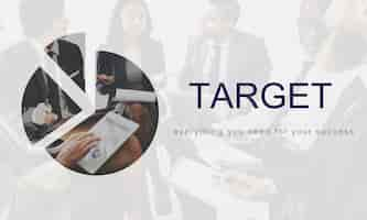 Free photo performance target investment values progress