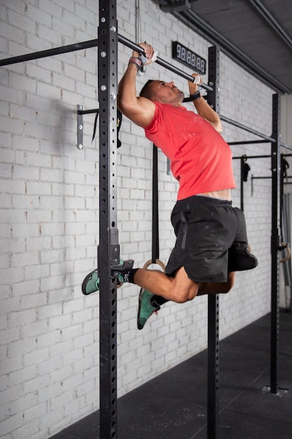 Person doing crossfit training