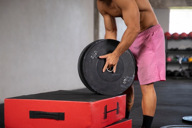 Person doing crossfit training